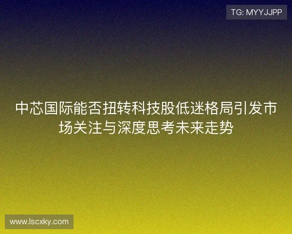 中芯国际能否扭转科技股低迷格局引发市场关注与深度思考未来走势